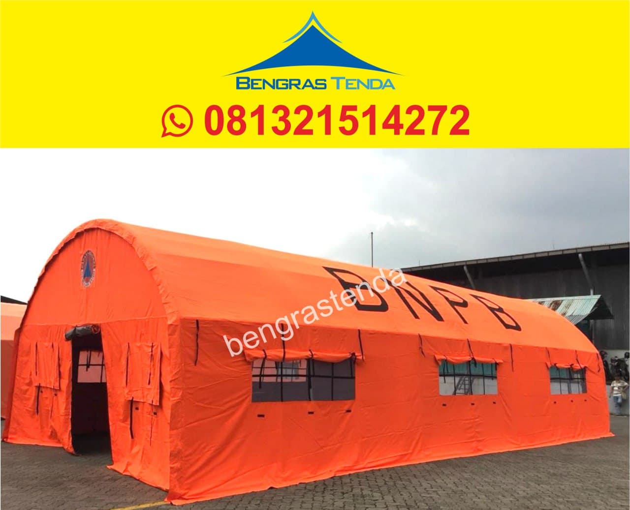 Tenda BNPB / Tenda Lorong Oval 8